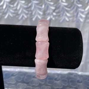 Rose quartz stretch bracelet